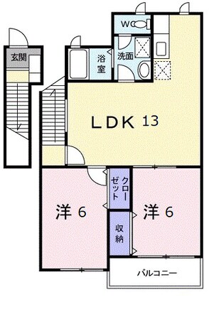 エスポワールの物件間取画像